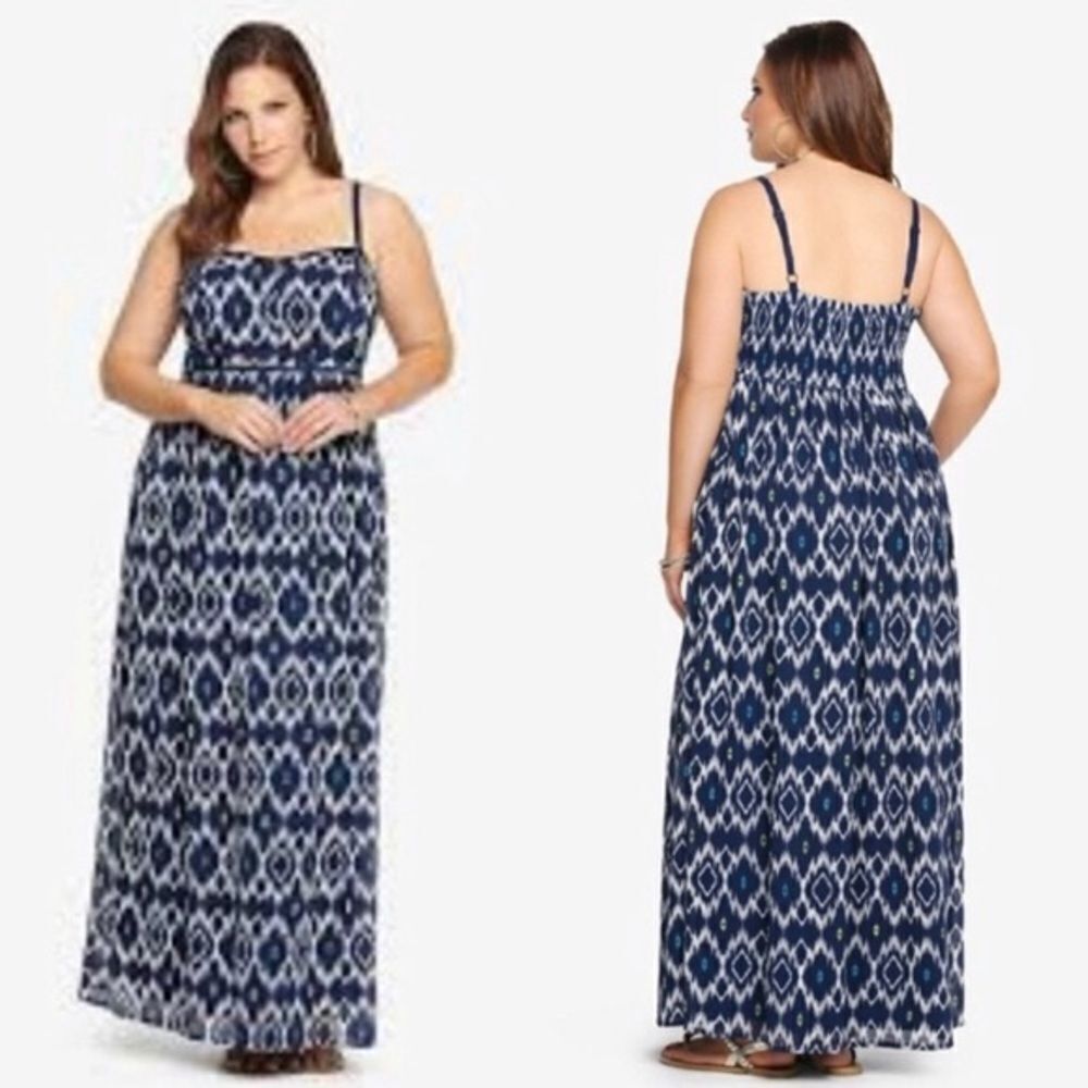 Torrid tribal print maxi dress